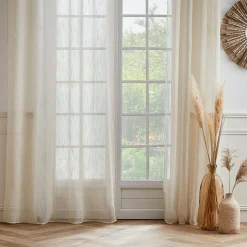 EMINZA Voilage œillets (140 x 280 cm) Raphaël Beige Discount