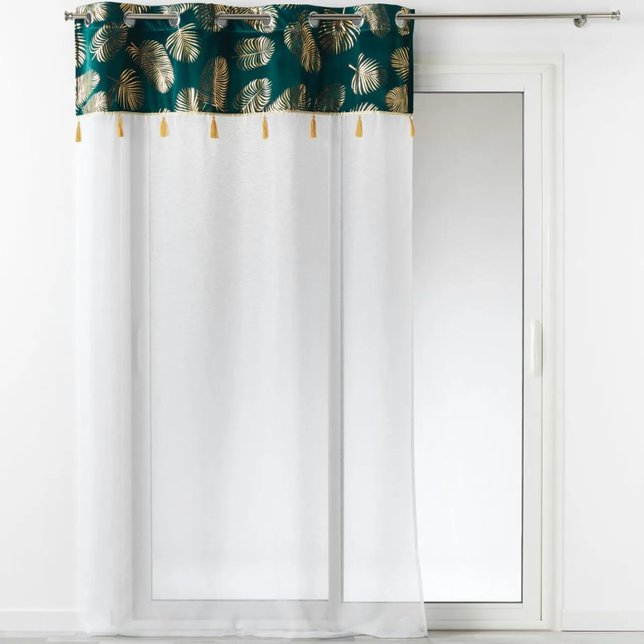 DOUCEUR D'INTERIEUR Voilage œillets (140 x 240 cm) Sabaly Or Hot