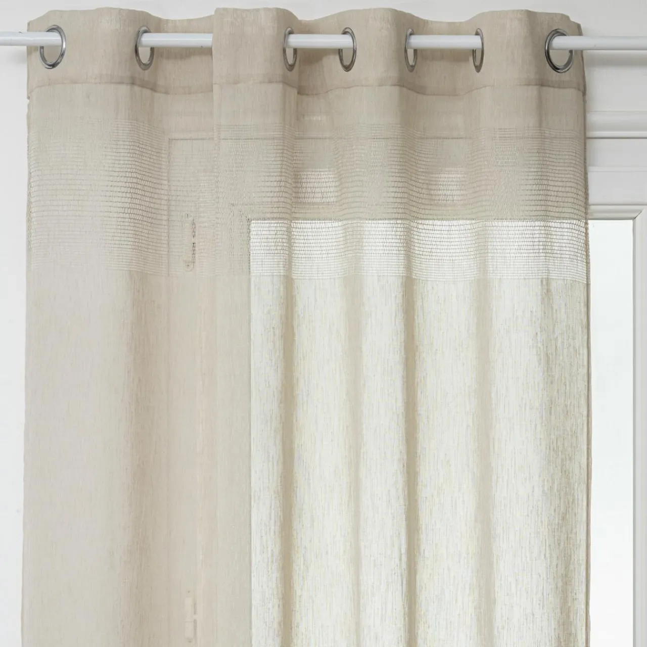 ATMOSPHERA Voilage œillets (140 x 240 cm) Sab Beige New