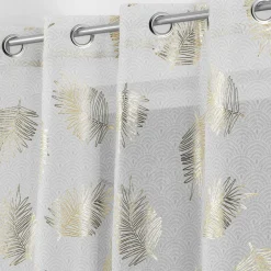 DOUCEUR D'INTERIEUR Voilage œillets (140 x 240 cm) Sunny Gold Or Sale