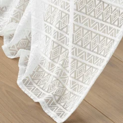 DOUCEUR D'INTERIEUR Voilage maille (140 x 280 cm) Naomie Blanc Sale