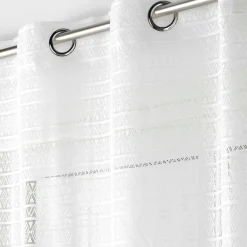 DOUCEUR D'INTERIEUR Voilage maille (140 x 280 cm) Naomie Blanc Sale