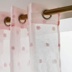 EMINZA Voilage oeillets pompons (140 x 280 cm) Emie Rose Online