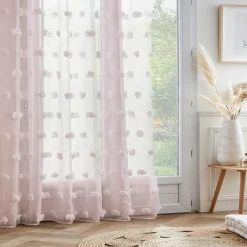 EMINZA Voilage oeillets pompons (280 x 240 cm) Suzie Rose Online