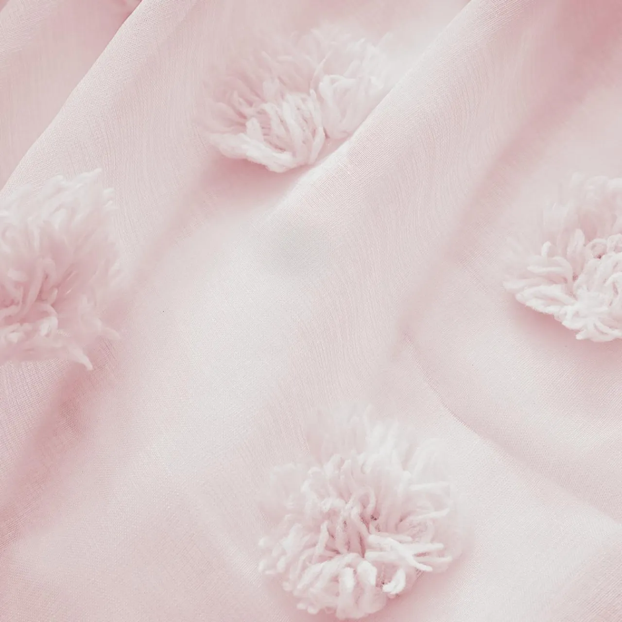 EMINZA Voilage oeillets pompons (280 x 240 cm) Suzie Rose Online