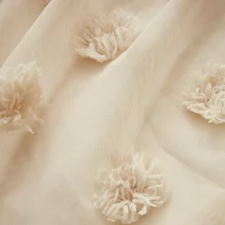 EMINZA Voilage oeillets pompons (180 x 240 cm) Suzie Beige Hot