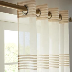 EMINZA Voilage oeillets (140 x 240 cm) Noé Beige Discount