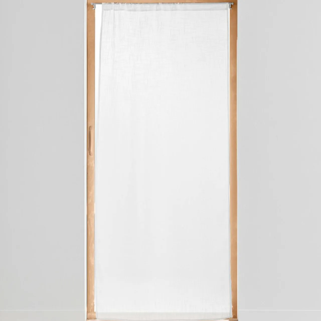 douceur d'intu017drieur Voilage passe tringle effet lin tissé (90 x 200 cm) Haltona Blanc Clearance