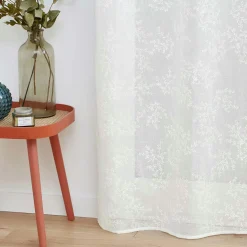 DOUCEUR D'INTERIEUR Voilage tissé (140 x 280 cm) Karla Blanc