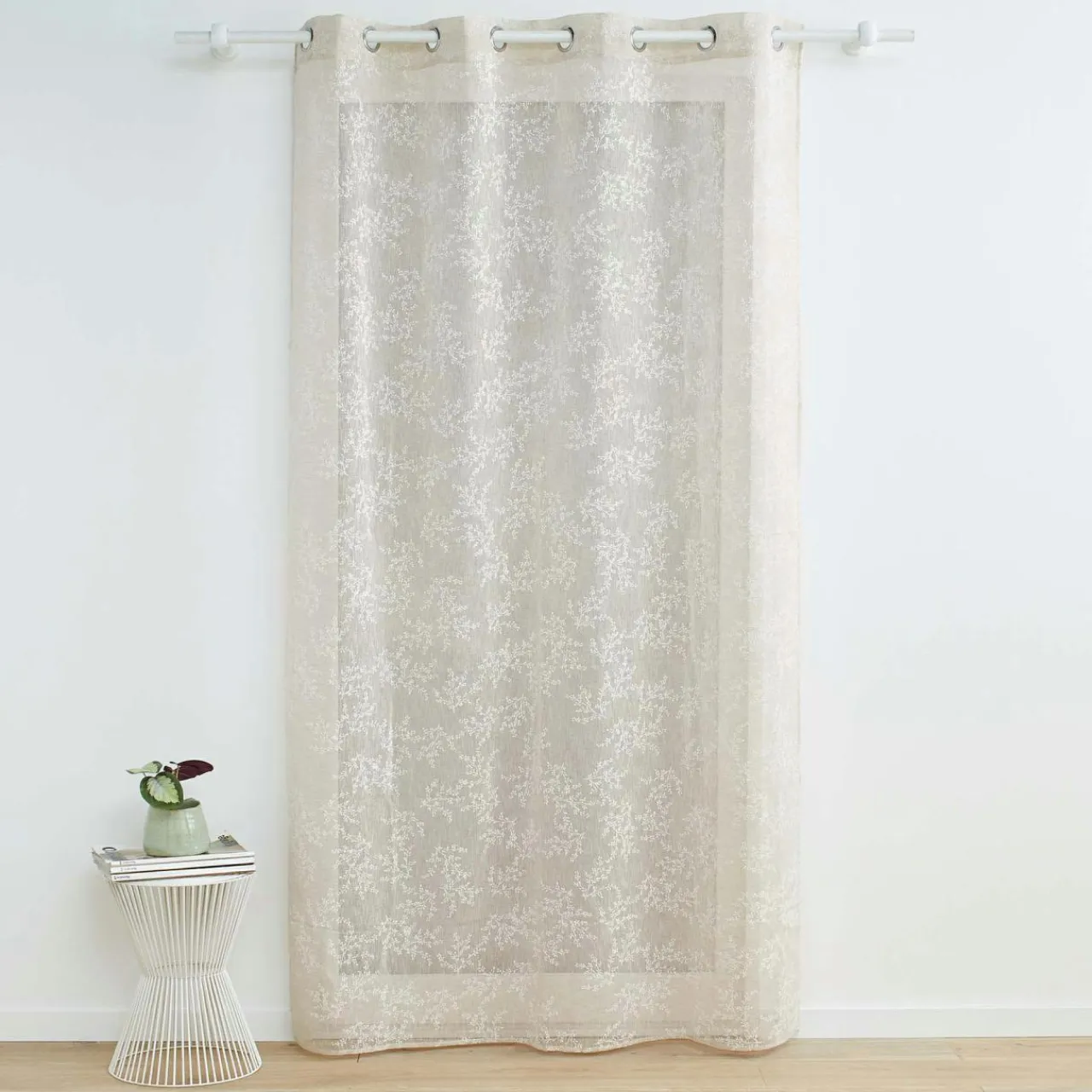 DOUCEUR D'INTERIEUR Voilage tissé (140 x 240 cm) Karla Taupe Clearance