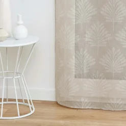 DOUCEUR D'INTERIEUR Voilage tissé (140 x 240 cm) Levita Taupe Discount