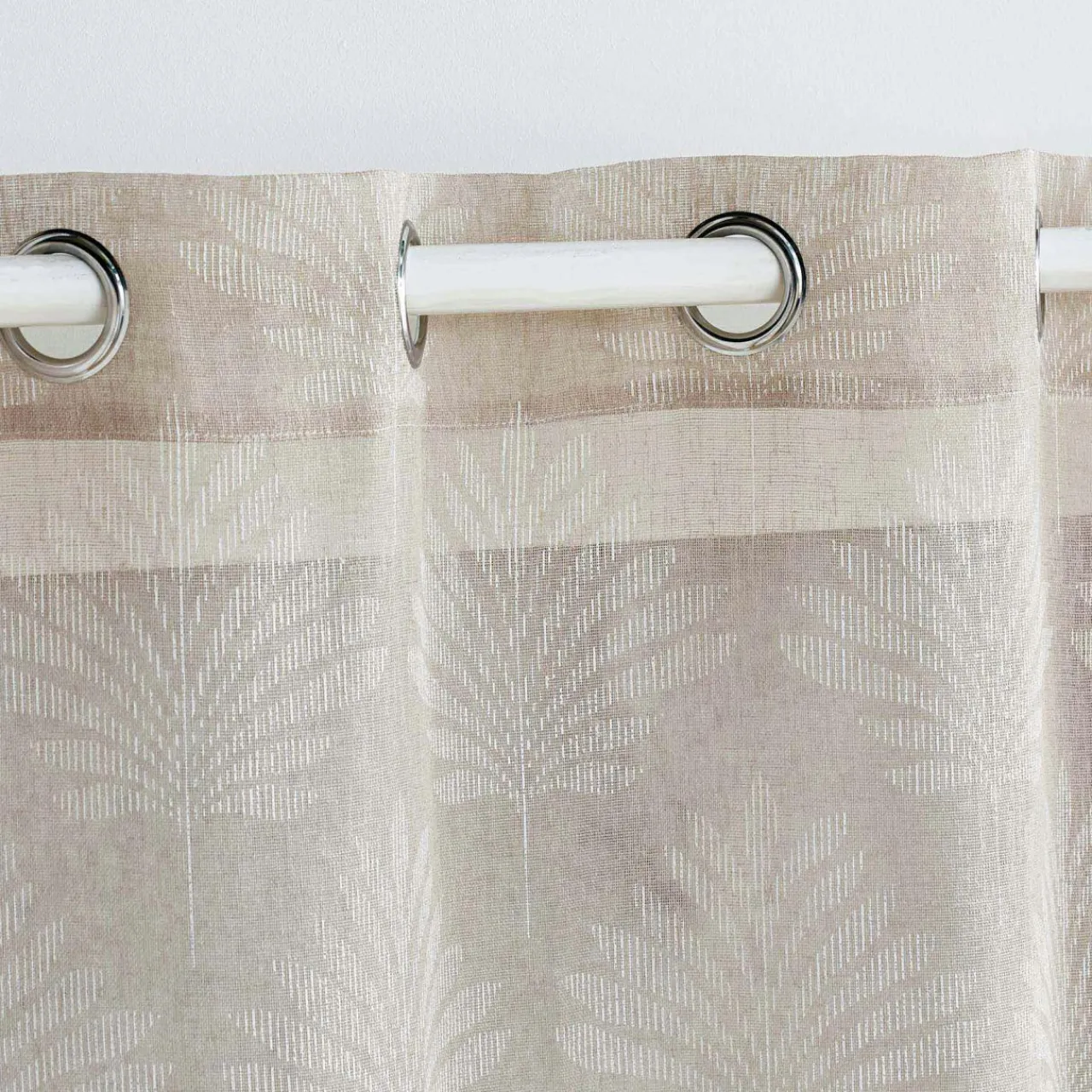 DOUCEUR D'INTERIEUR Voilage tissé (140 x 280 cm) Levita Taupe Outlet