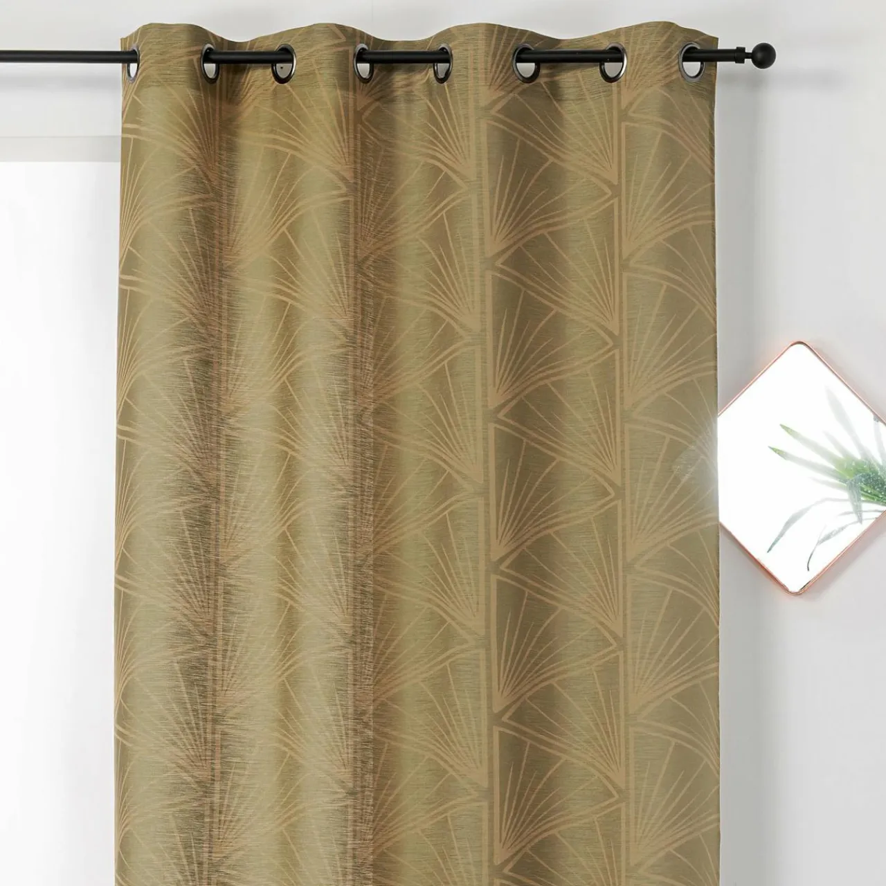 LINDER Voilage (140 x 275 cm) Cycas Vert kaki Hot
