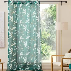 douceur d'intu017drieur Voilage (140 x 240 cm) Elsa Vert Discount
