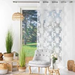 DOUCEUR D'INTERIEUR Voilage (140 x 240 cm) Florinella Blanc New