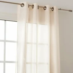LINDER Voilage (145 x 240 cm) Givrée Beige Discount