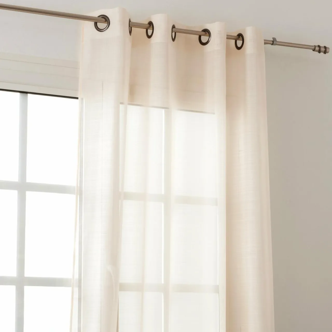 LINDER Voilage (145 x 240 cm) Givrée Beige Discount