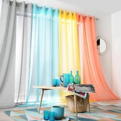 LINDER Voilage (145 x 240 cm) Givrée Blanc Outlet