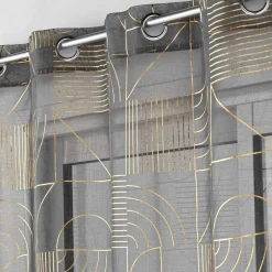DOUCEUR D'INTERIEUR Voilage (140 x 240 cm) Lineor Gris Anthracite