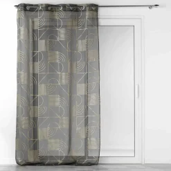DOUCEUR D'INTERIEUR Voilage (140 x 240 cm) Lineor Gris Anthracite