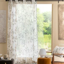 douceur d'intu017drieur Voilage (140 x 280 cm) Roseris Gris Online