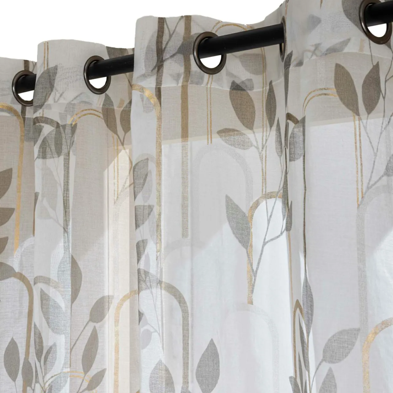 douceur d'intu017drieur Voilage (140 x 280 cm) Roseris Gris Online