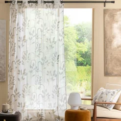 douceur d'intu017drieur Voilage (140 x 240 cm) Roseris Gris Online