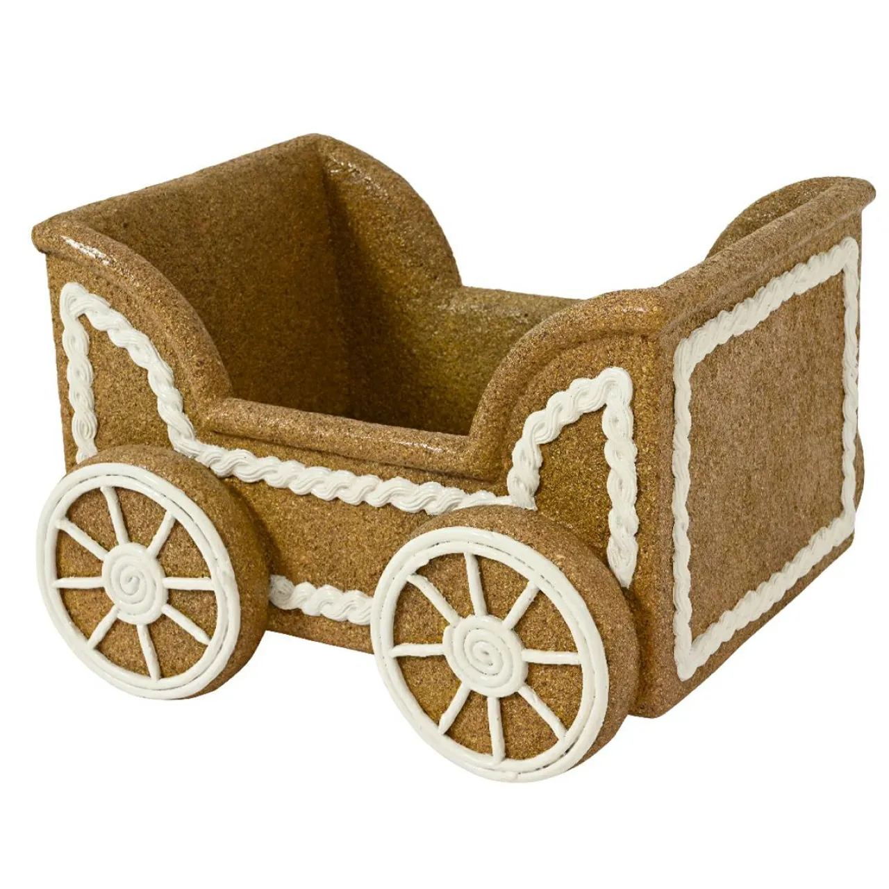 KAEMINGK Wagon de Noël Géant (56 x H38 cm) Pain d'épices Gourmand Marron Sale